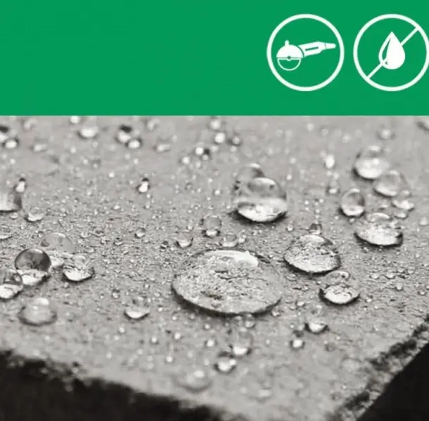 The speed of dry cutting wet concrete