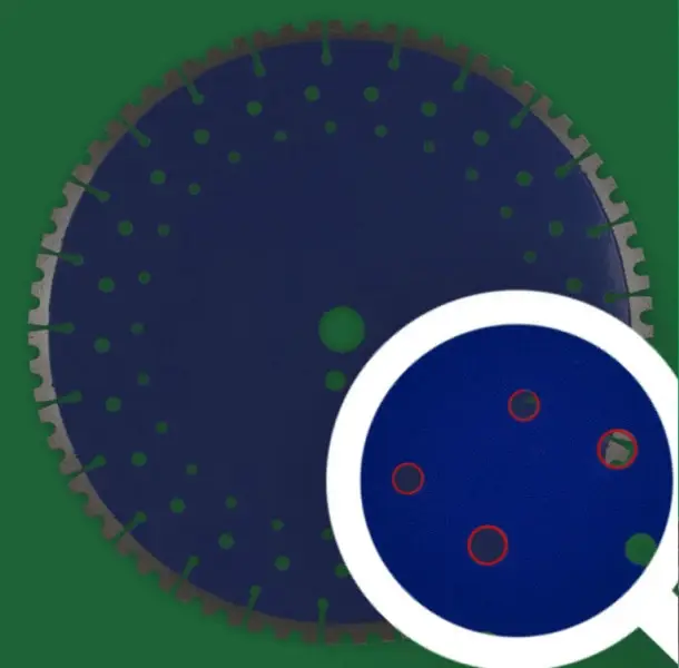 Why are there holes in the blade body?