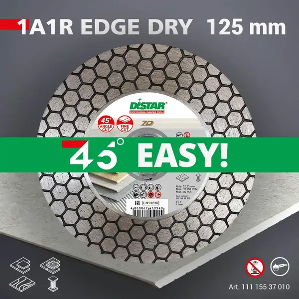 Diamond cutting blade 1A1R 125 Edge Dry 7