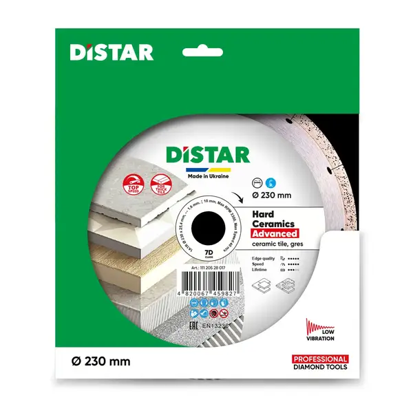 Diamond cutting blade 1A1R 230 Hard ceramics Advanced 2
