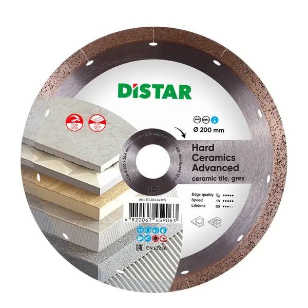 Diamond cutting blade 1A1R 200 Hard ceramics Advanced
