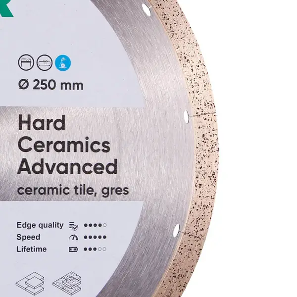 Diamond cutting blade 1A1R 250 Hard ceramics Advanсed 3